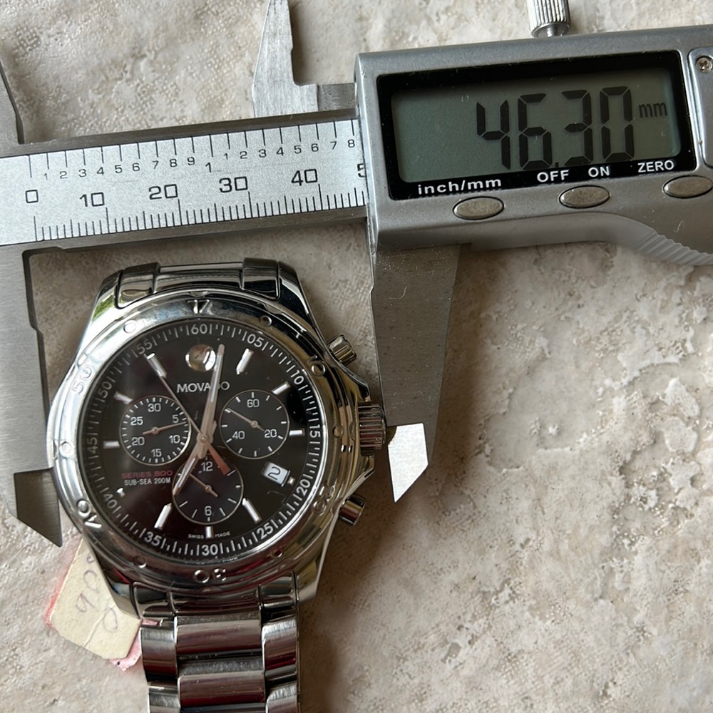 Pre own Movado Men's Watch Series 800 Chronograph - Picture 5 of 6